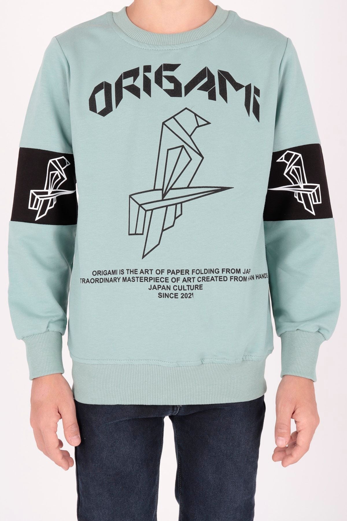 AHENK KİDS AK15160 ORIGAMI PRINTED MEN'S SWEAT