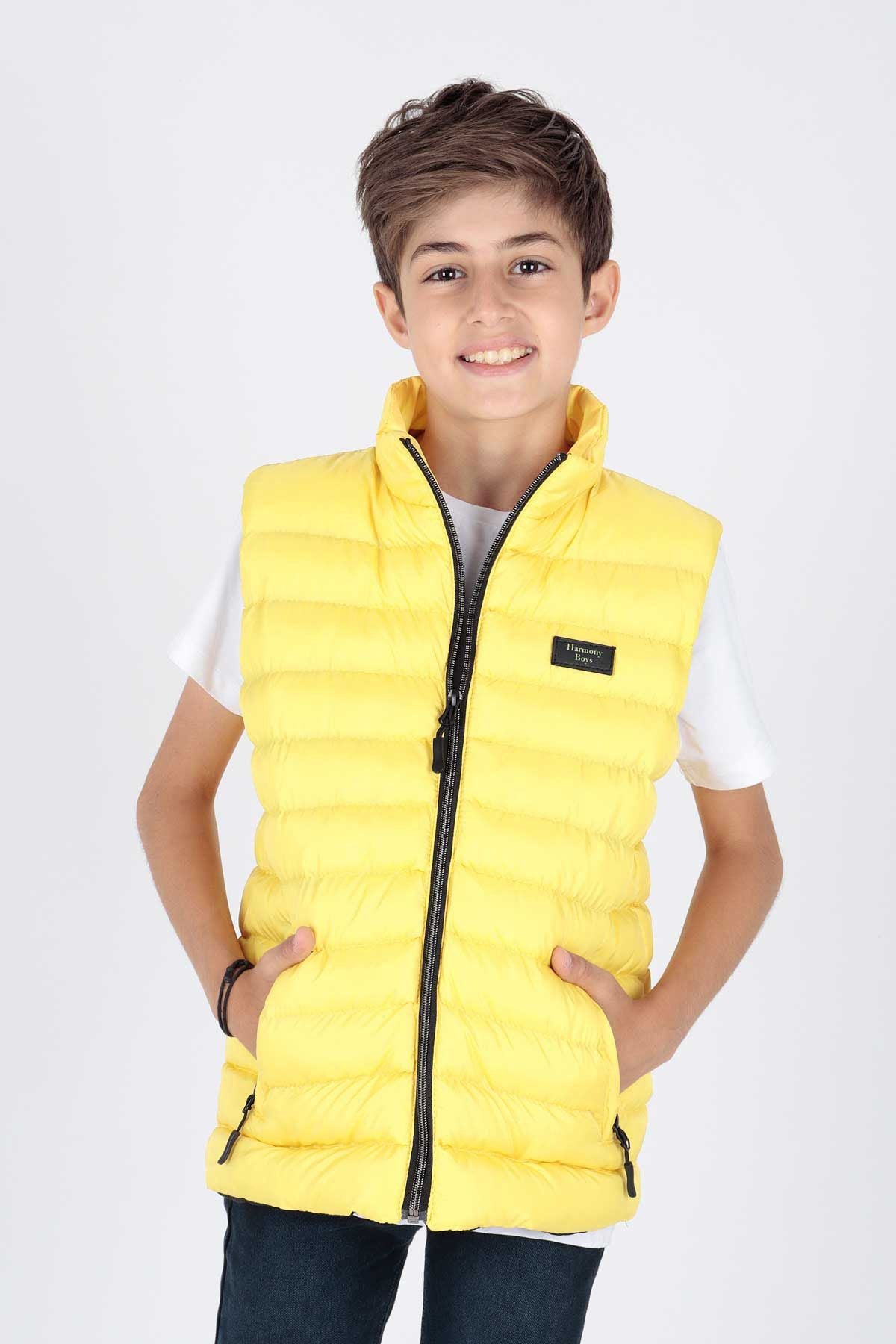 Boys Fashion Trend Inflatable Vest Without Hood Ak215354