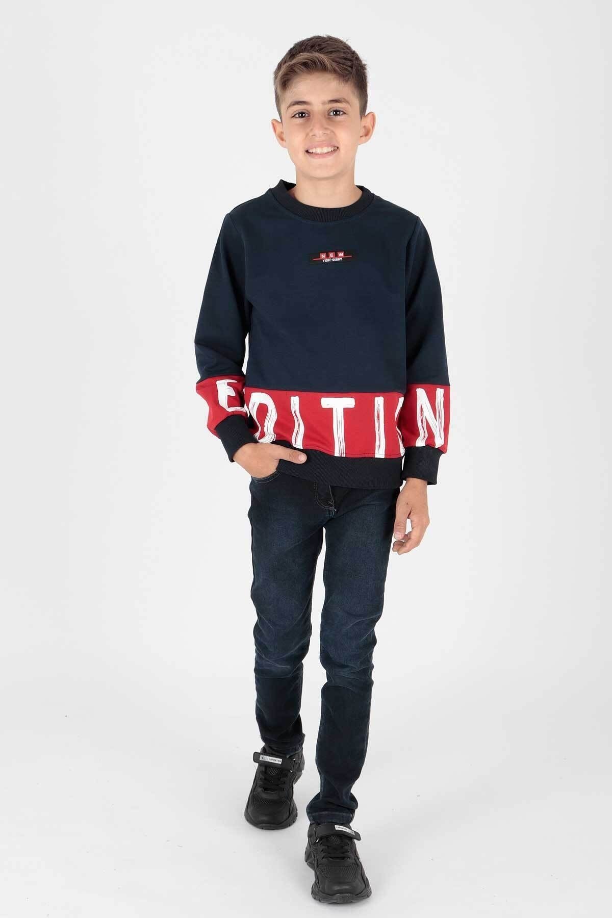 AHENK KİDS AK15121 MEN'S EDITION PRINTED SWEAT