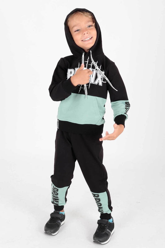 Boys' Bronx Printed Tracksuit Set Ak2235