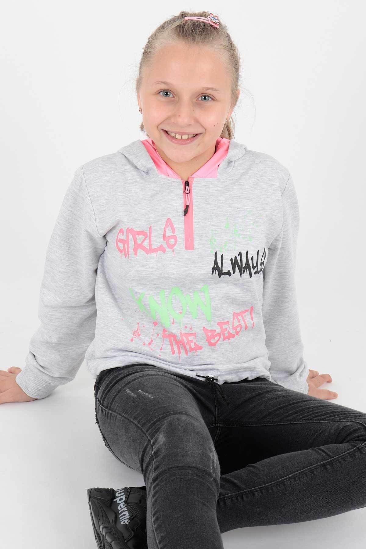 AHENK KİDS AK722407 GIRLS ALWAYS PRINTED CAP.SWEAT