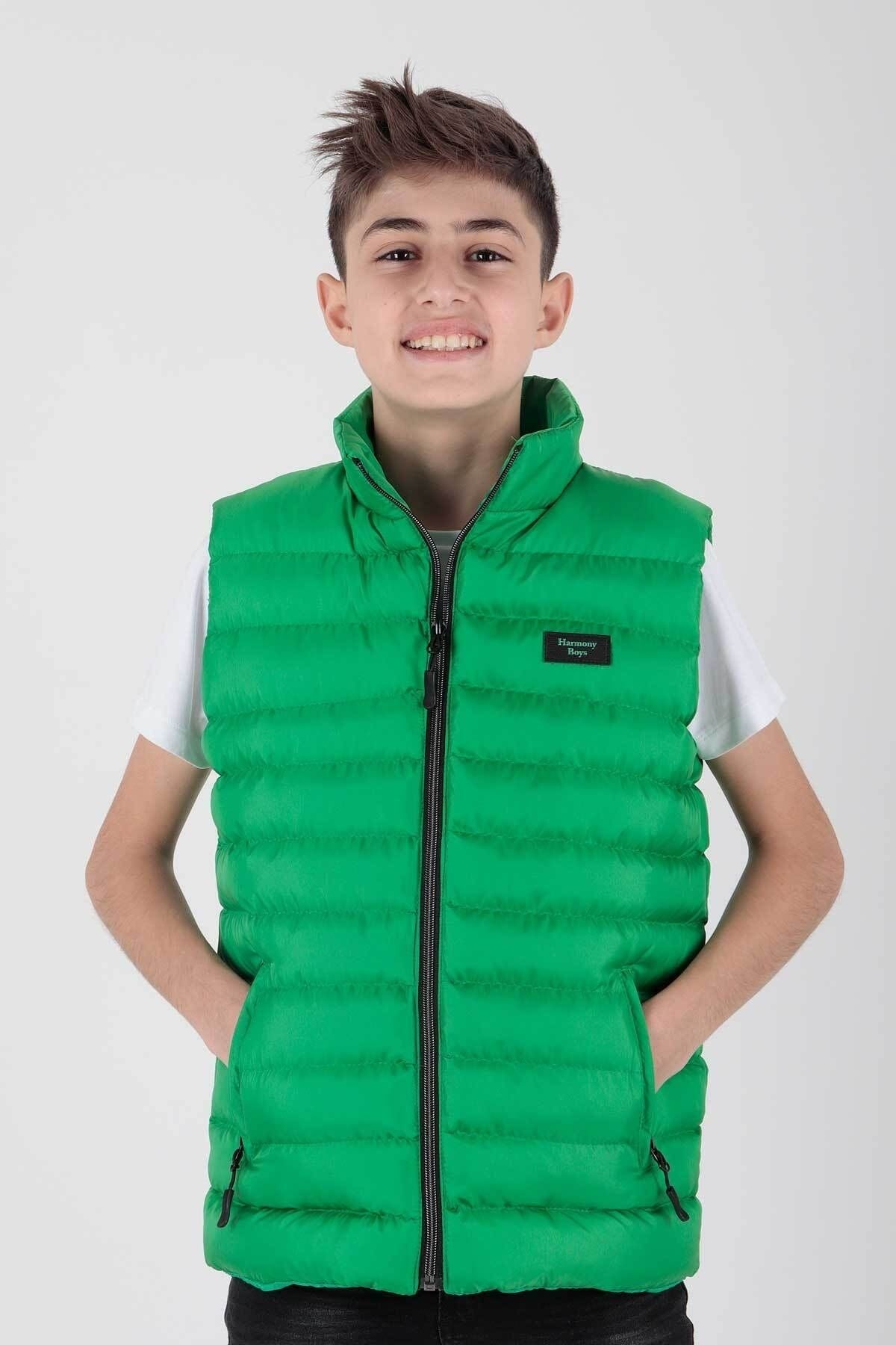 Boys Fashion Trend Inflatable Vest Without Hood Ak215354