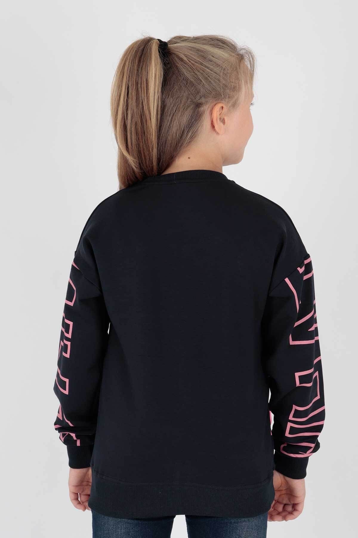 AHENK KİDS AK15153 GIRLS WHAT PRINTED SWEAT