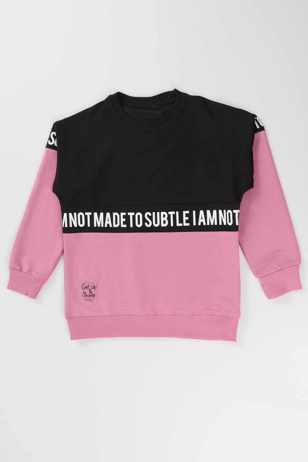 AHENK KİDS KIZ SUBTLE BASKILI SWEAT