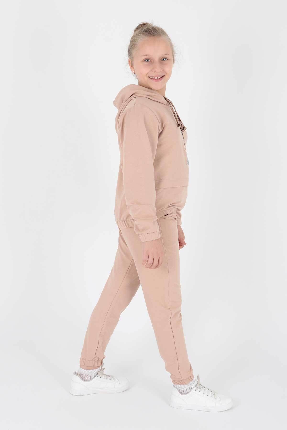 Girl's Young Printed Trend Tracksuit Set Ak2233