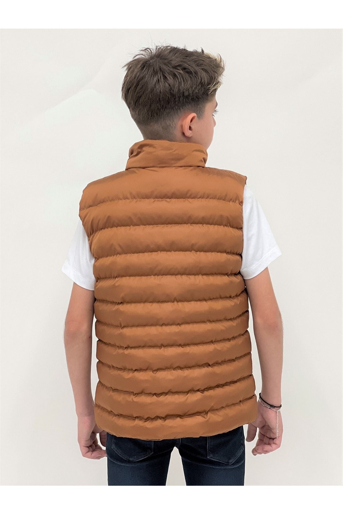 Boys Fashion Trend Inflatable Vest Without Hood Ak215354