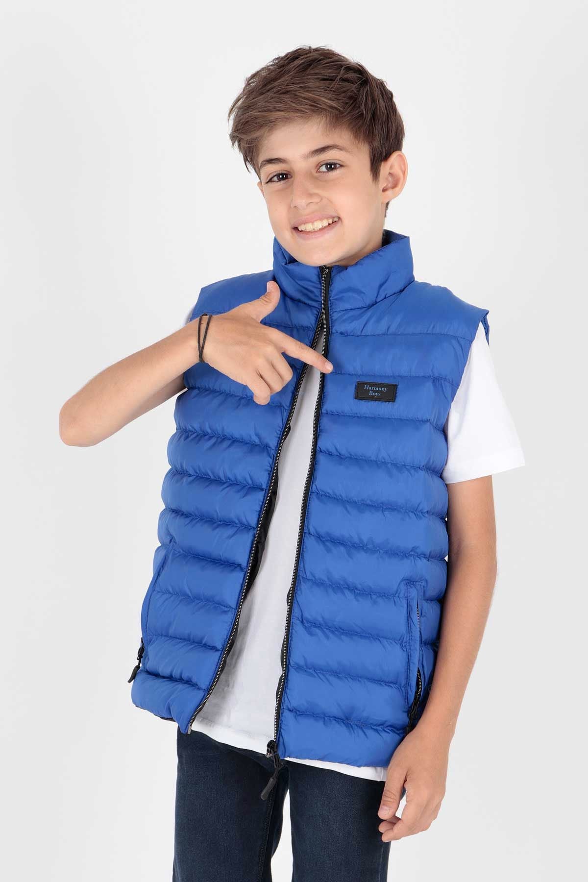 Boys Fashion Trend Inflatable Vest Without Hood Ak215354