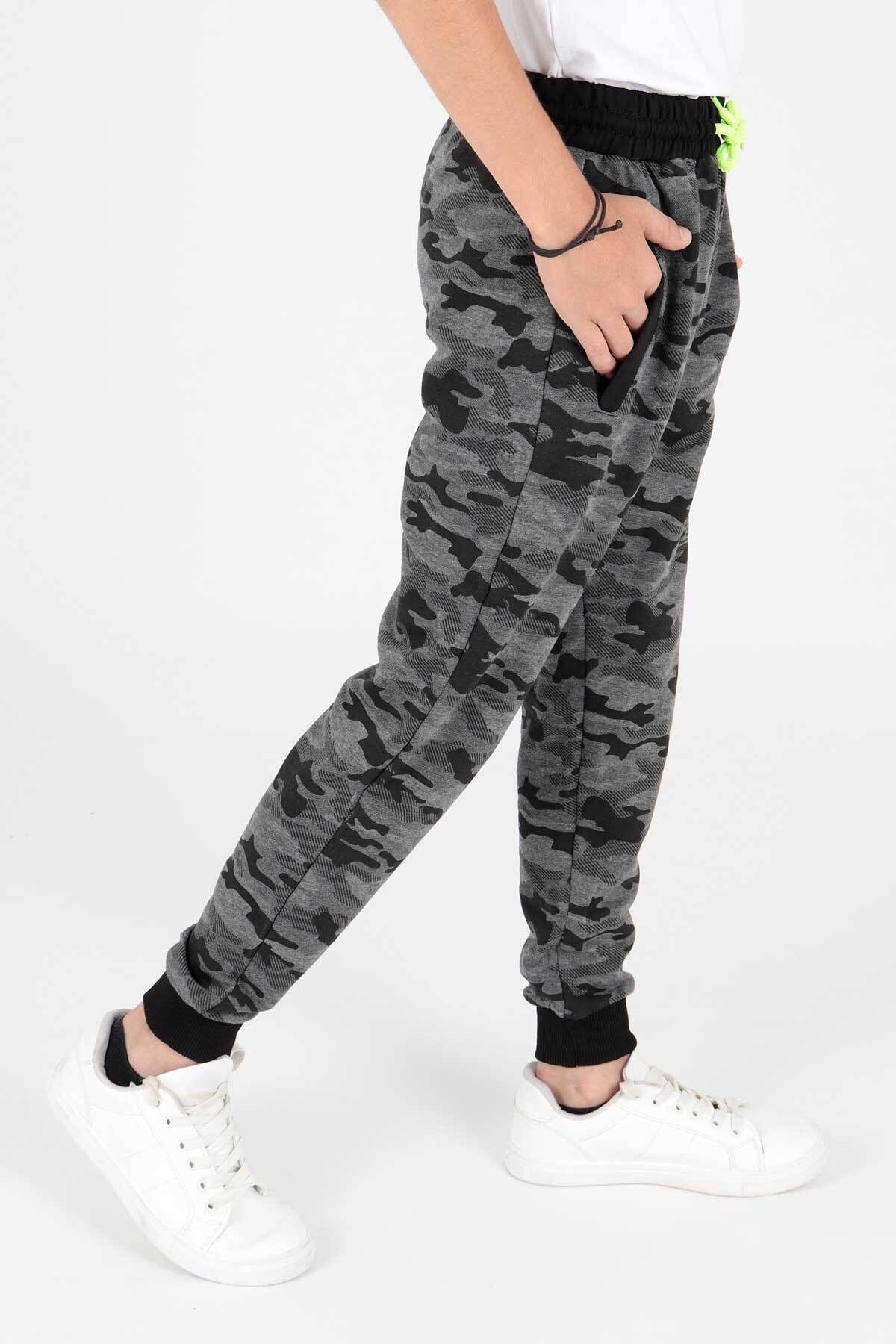 AHENK KİDS BOYS 07 PRINTED CAMOUFLAGE SWEATPANTS AK2132