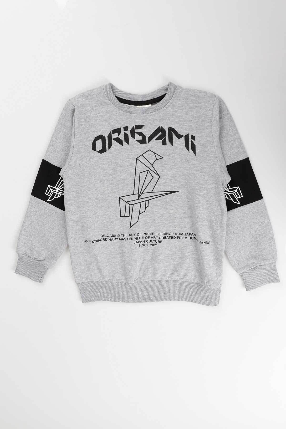 AHENK KİDS AK15160 ORIGAMI PRINTED MEN'S SWEAT