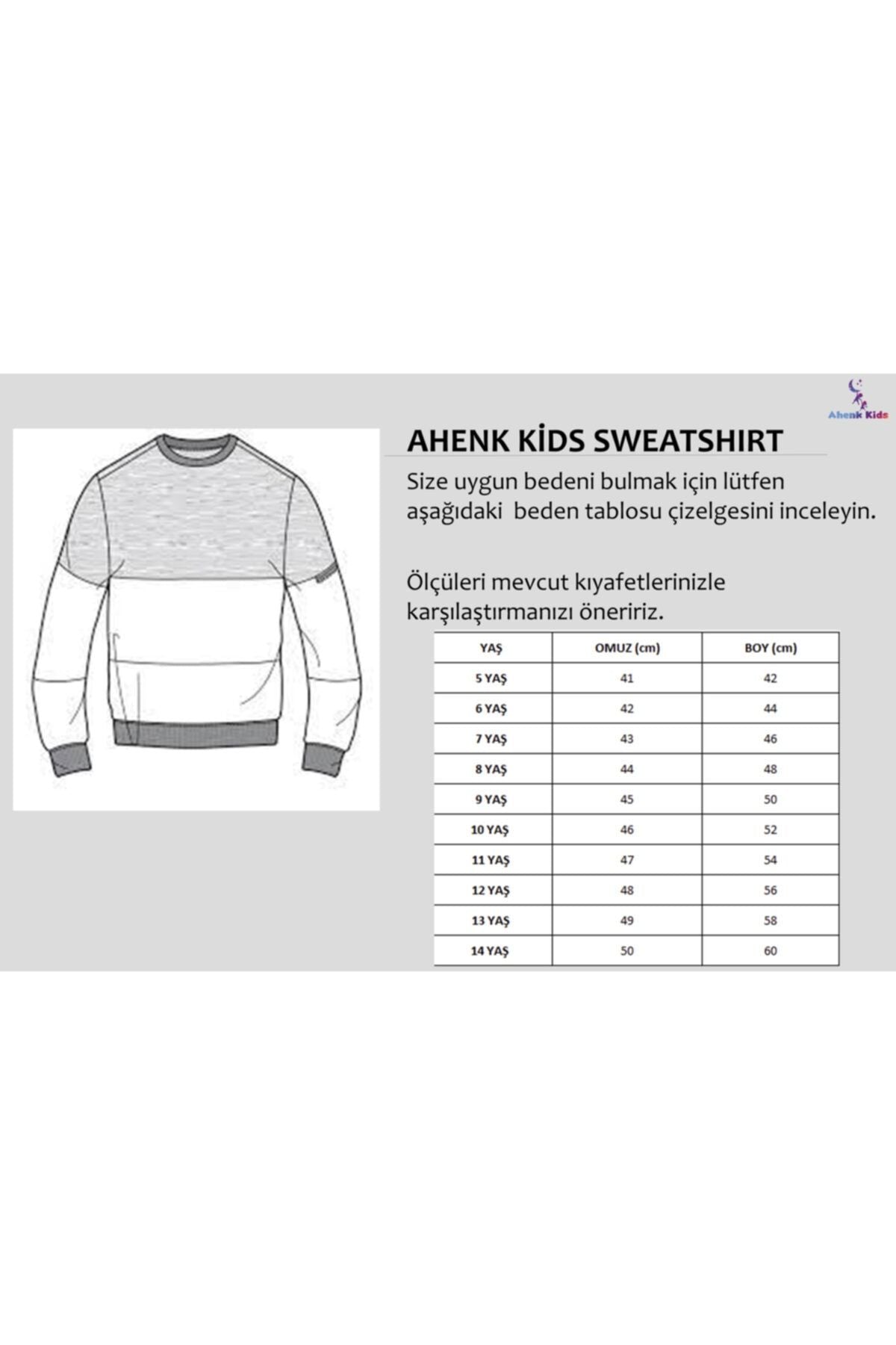 AHENK KİDS AK15153 GIRLS WHAT PRINTED SWEAT