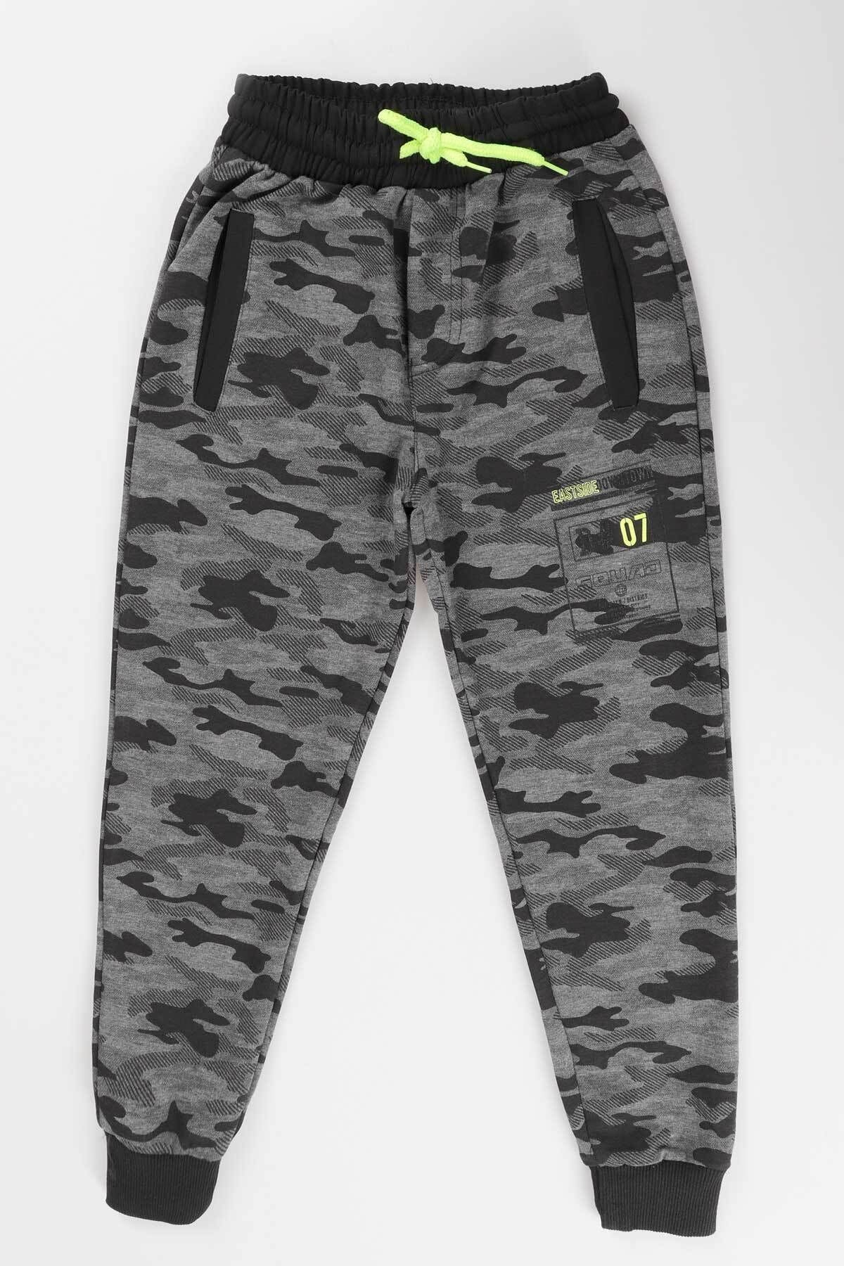 AHENK KİDS BOYS 07 PRINTED CAMOUFLAGE SWEATPANTS AK2132