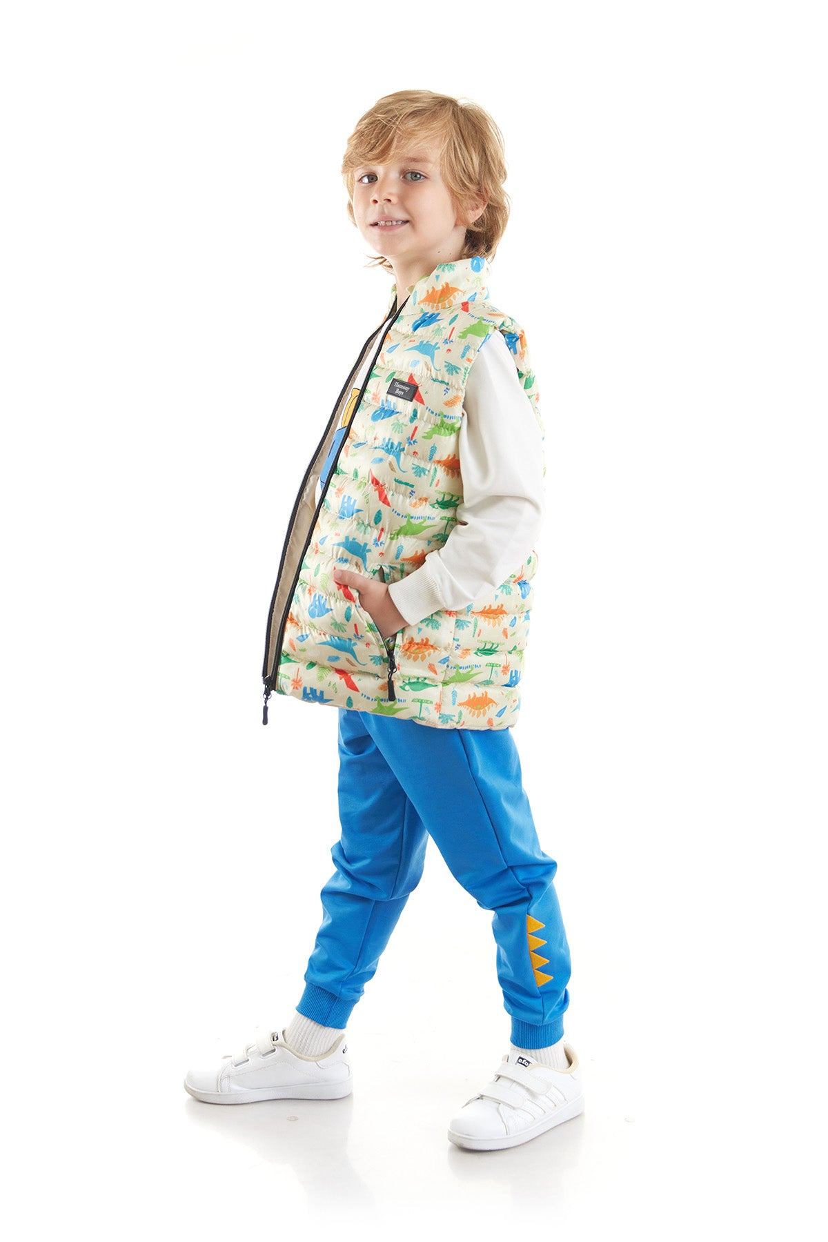 Boys' Dinosaur Printed Trend Inflatable Vest Ak216263