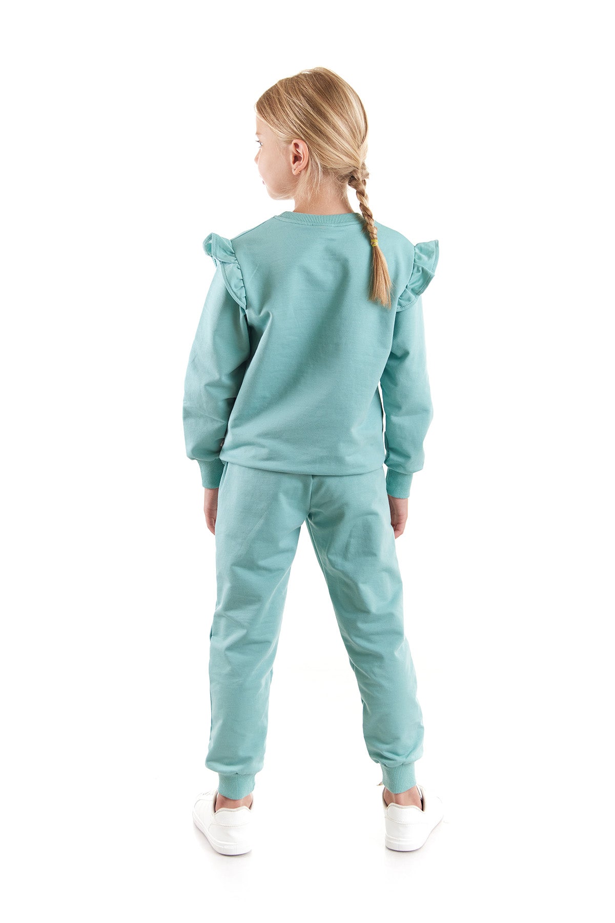 Girl's Ruffle Detailed Trend Tracksuit Set Ak2515