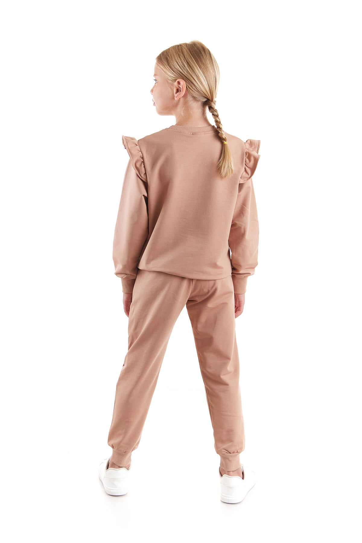 Girl's Ruffle Detailed Trend Tracksuit Set Ak2515