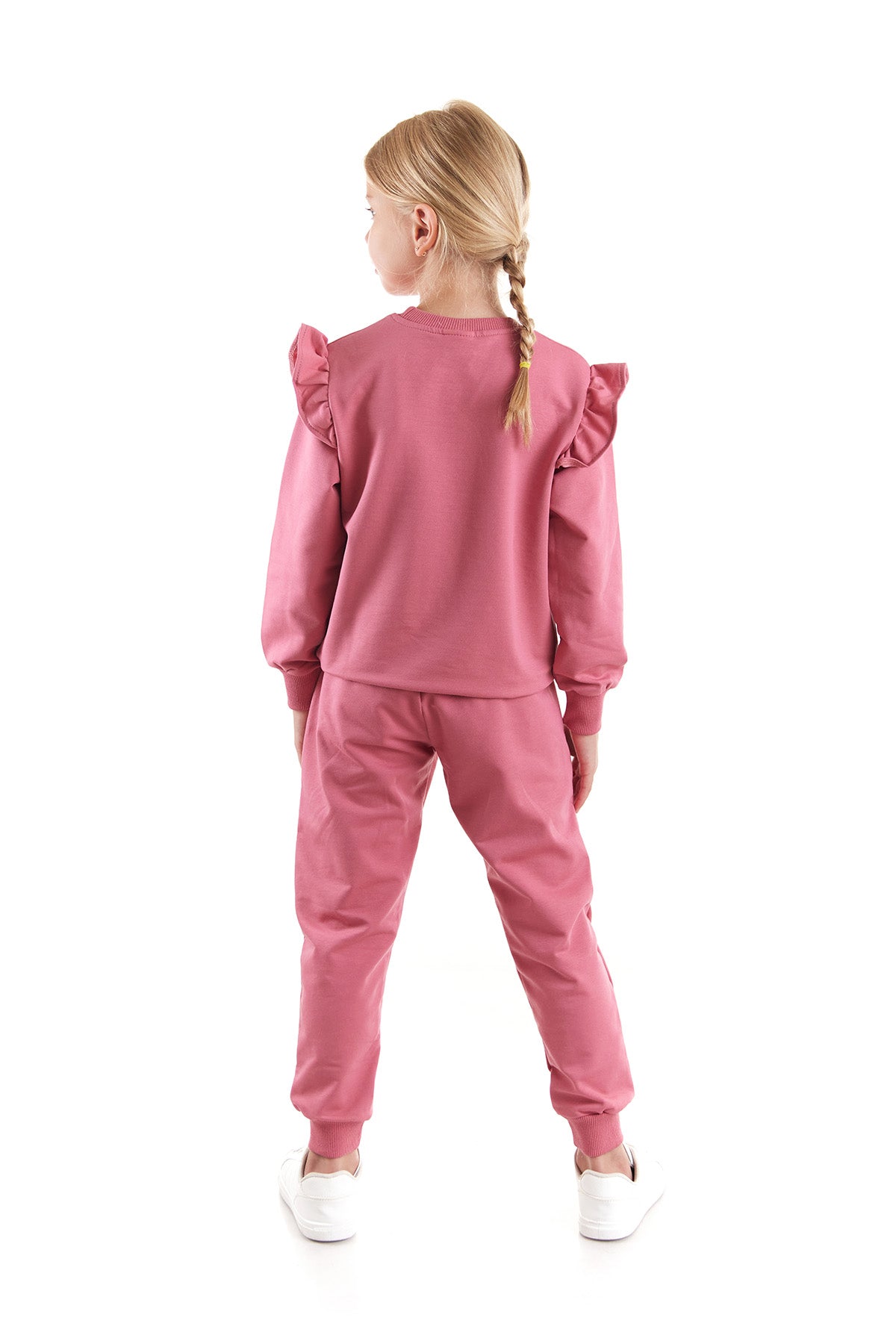 Girl's Ruffle Detailed Trend Tracksuit Set Ak2515