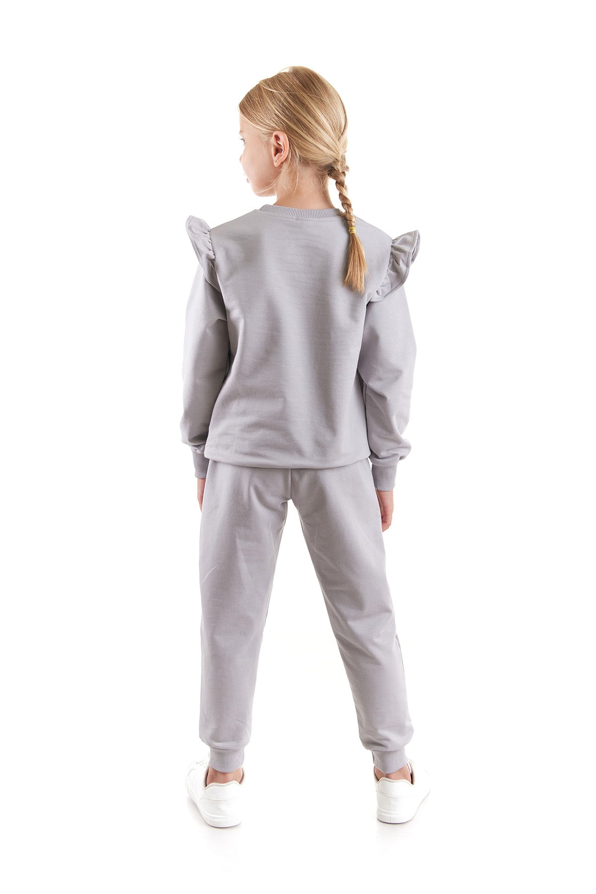 Girl's Ruffle Detailed Trend Tracksuit Set Ak2515