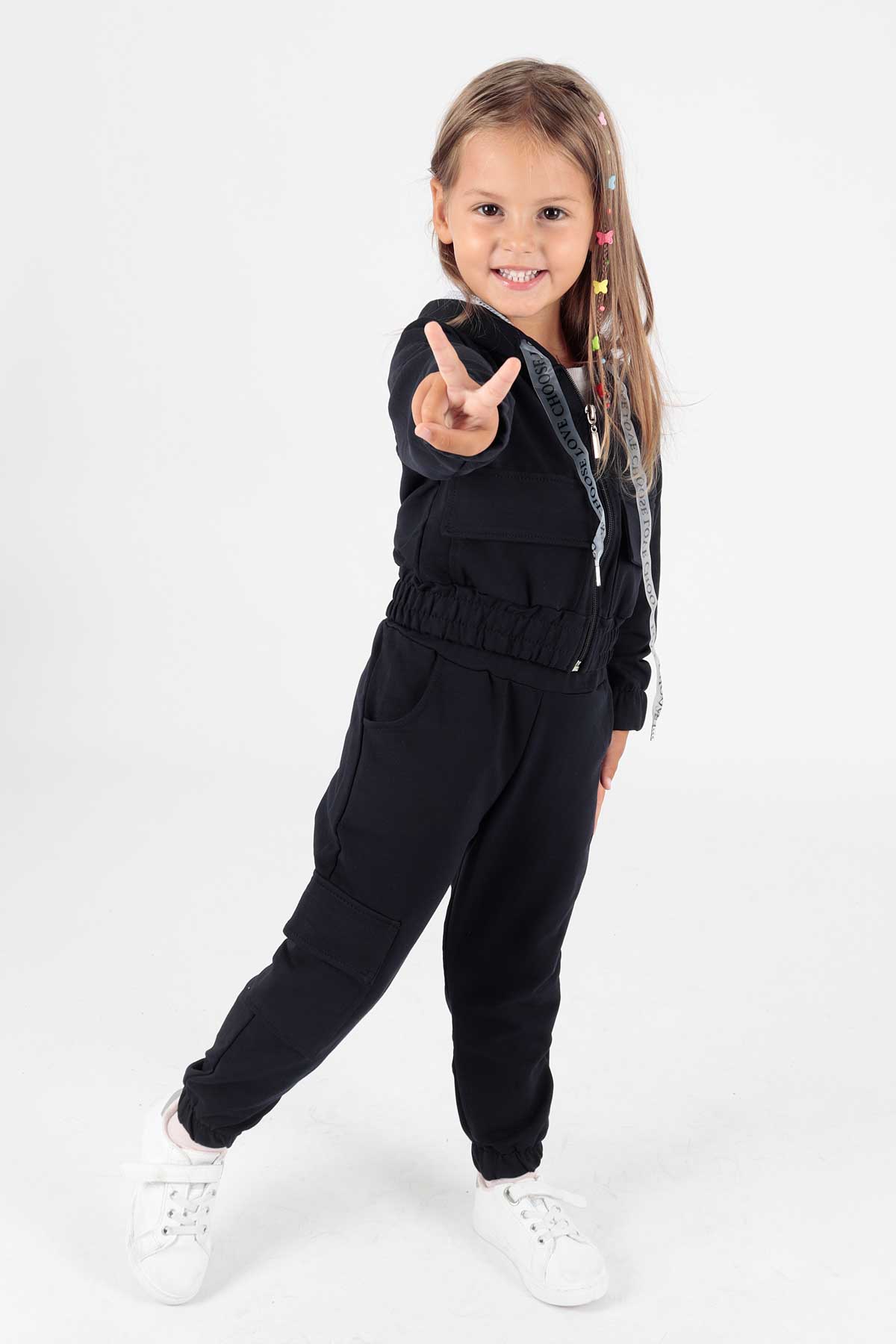 Girl's Tracksuit Set with Pockets Ak2234