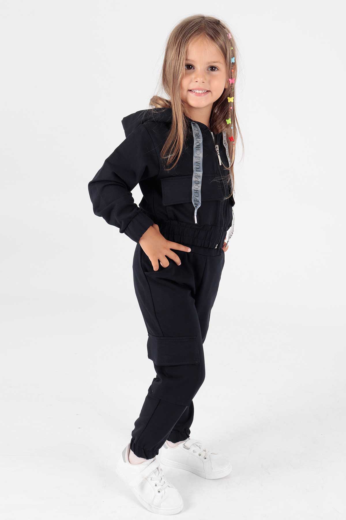 Girl's Tracksuit Set with Pockets Ak2234