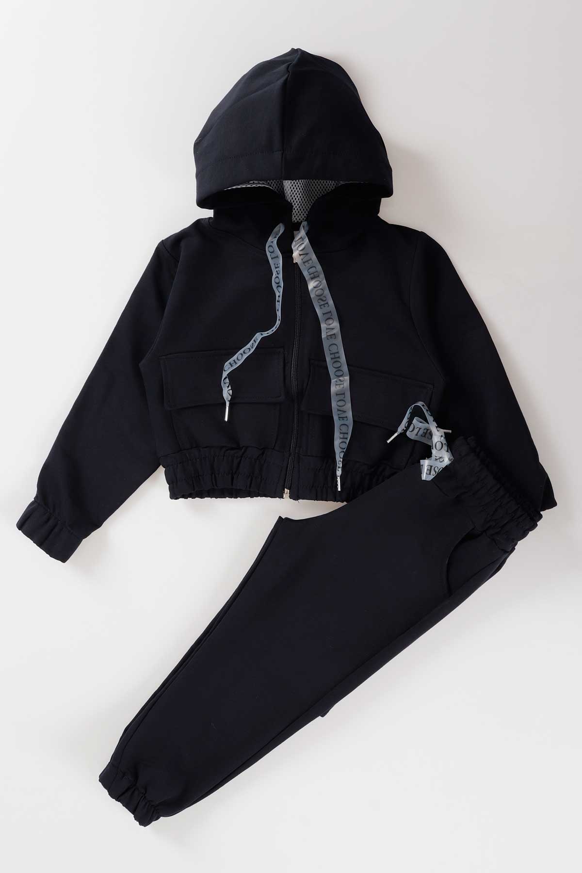 Girl's Tracksuit Set with Pockets Ak2234