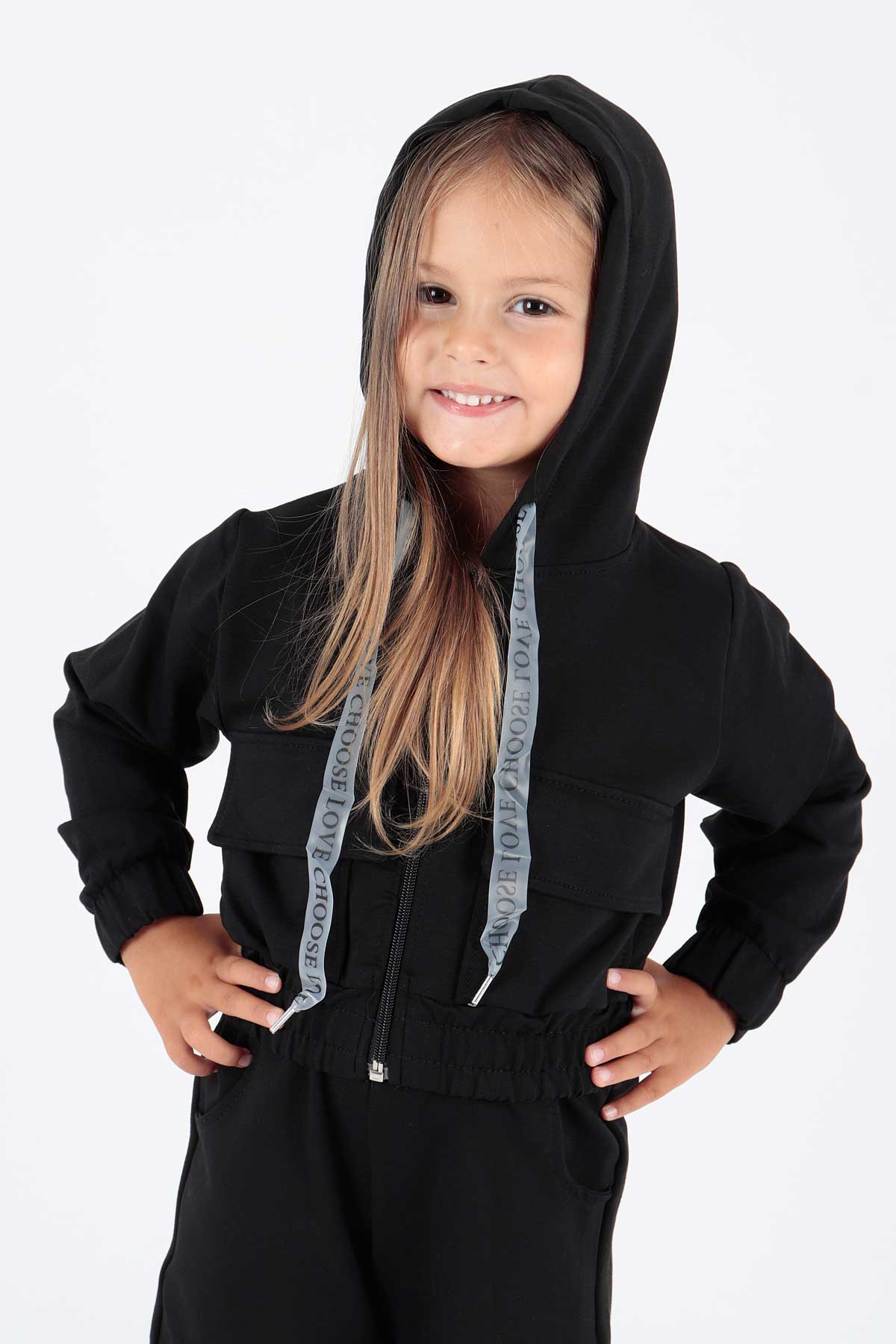 Girl's Tracksuit Set with Pockets Ak2234