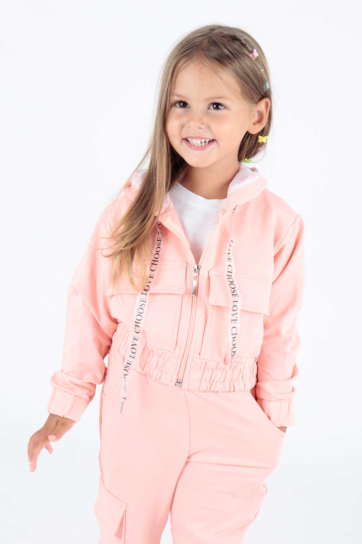 Girl's Tracksuit Set with Pockets Ak2234