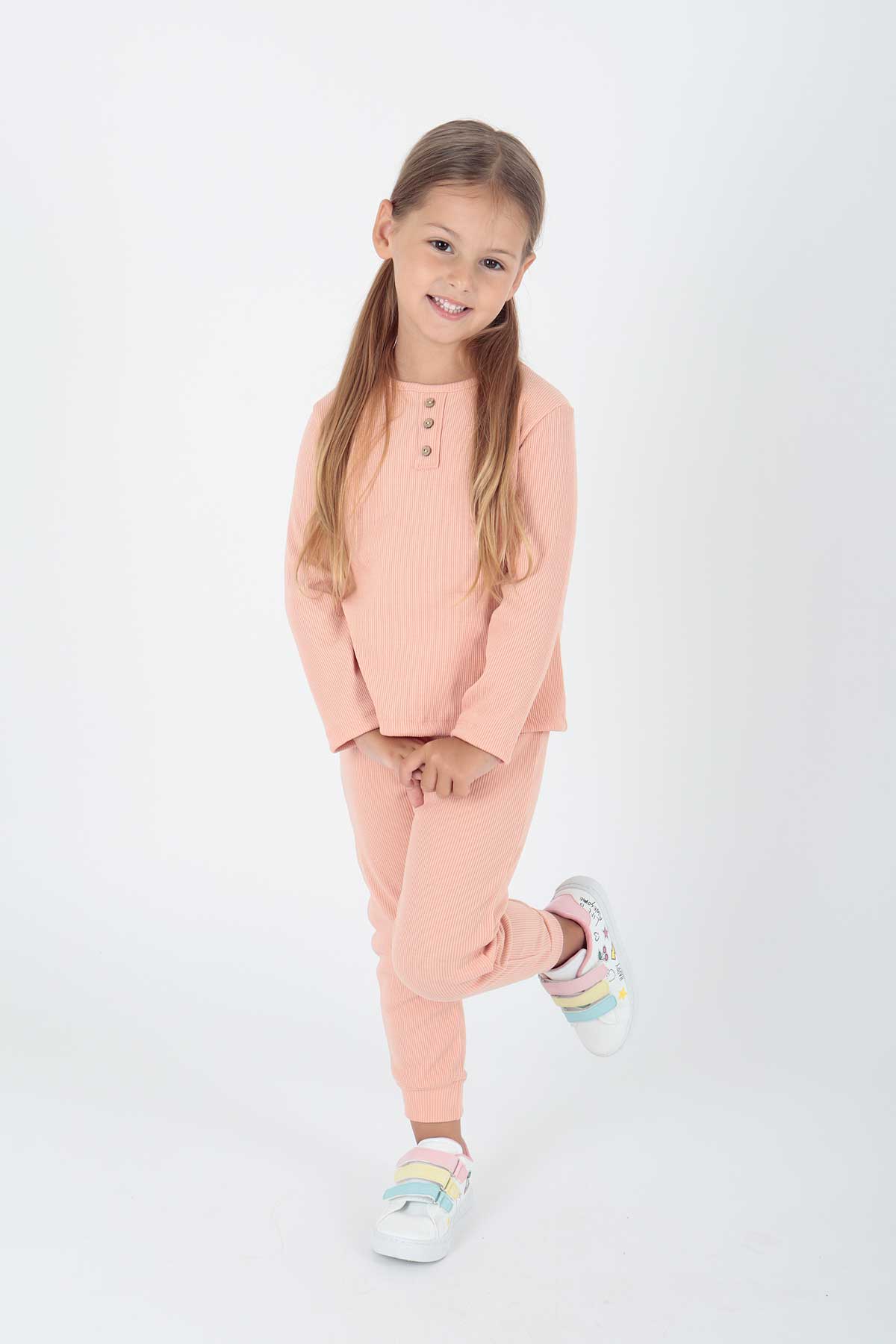 AHENK KİDS 2204 GIRLS' BUTTONED SUIT