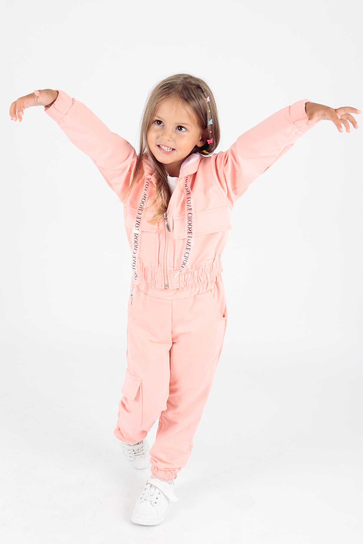 Girl's Tracksuit Set with Pockets Ak2234