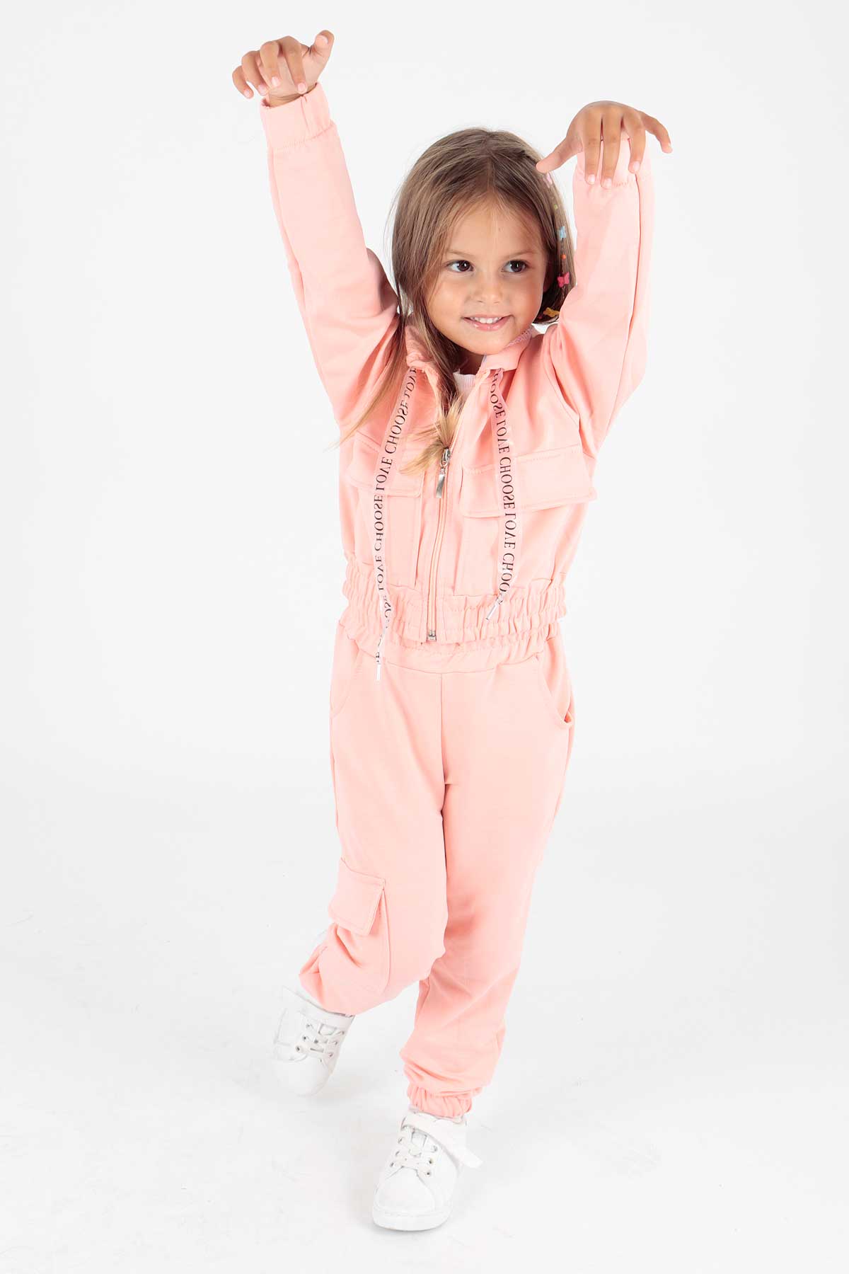 Girl's Tracksuit Set with Pockets Ak2234