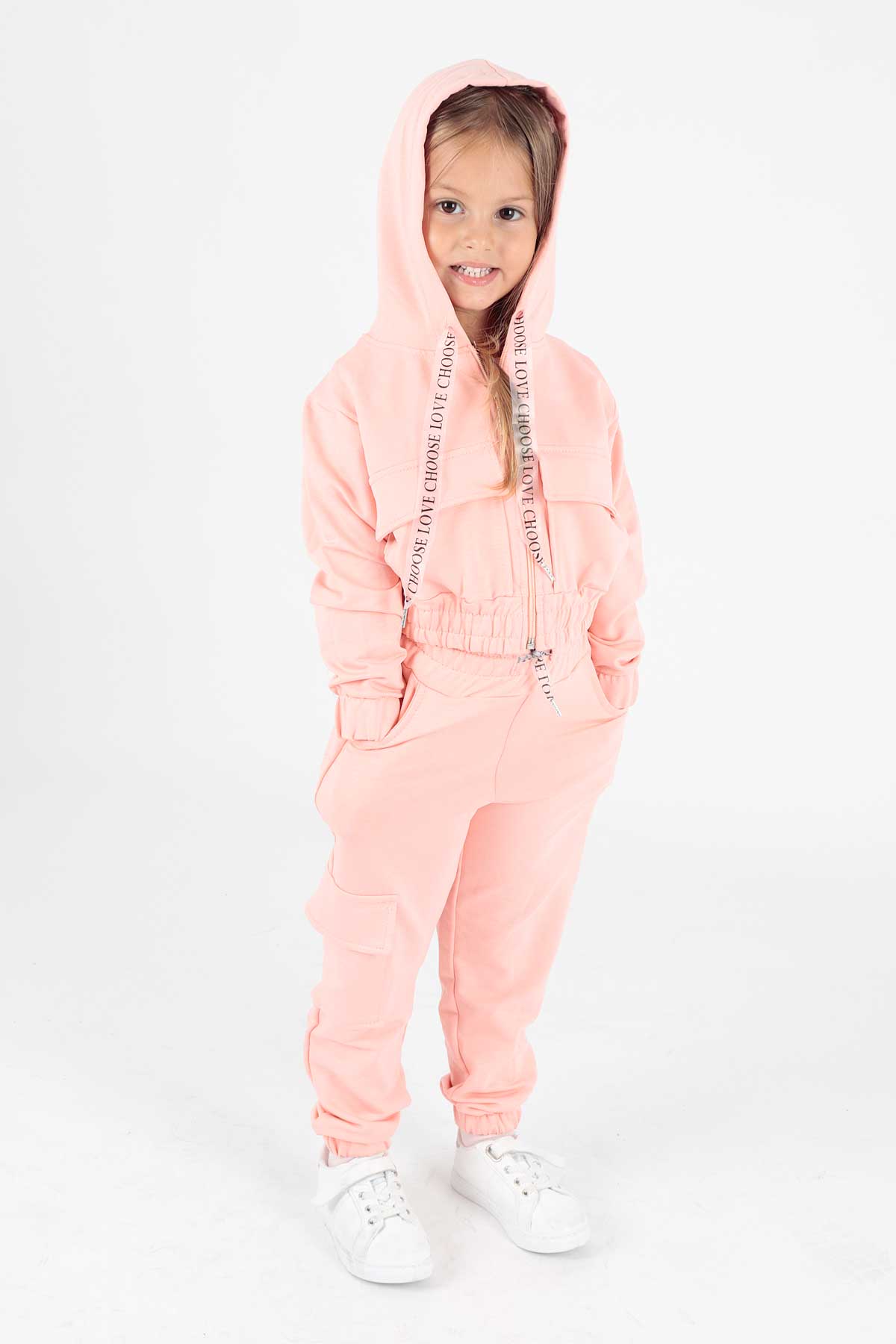 Girl's Tracksuit Set with Pockets Ak2234