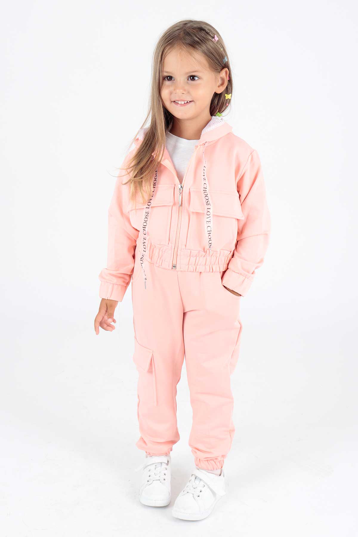 Girl's Tracksuit Set with Pockets Ak2234