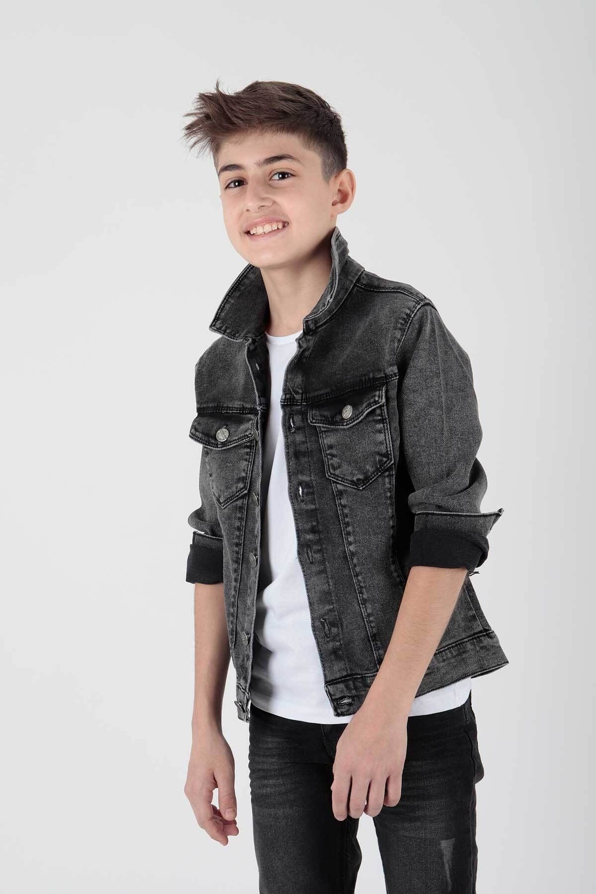 AHENK KİDS BOYS JACKET BOYS COTTON DENIM JACKET AK22133623