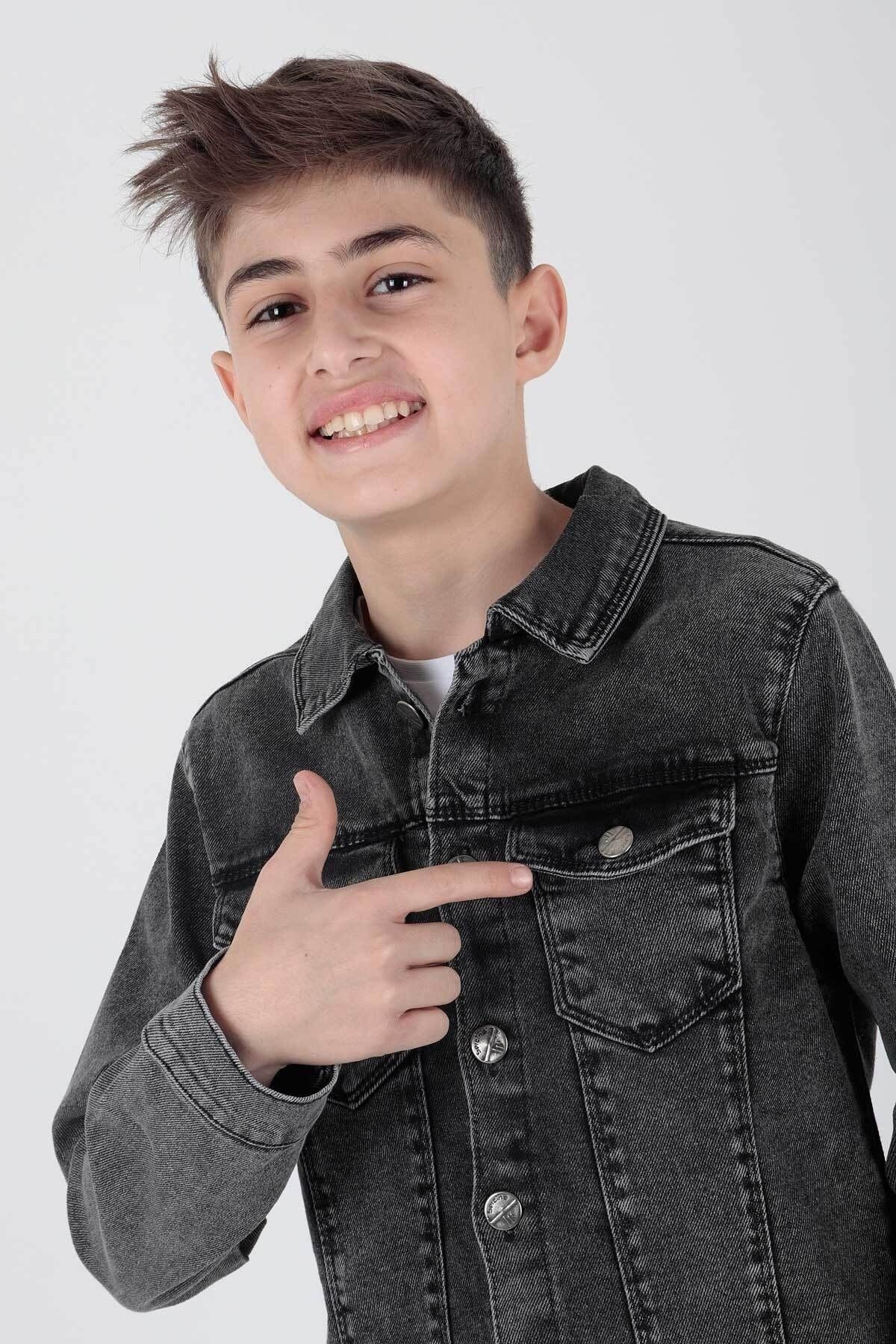 AHENK KİDS BOYS JACKET BOYS COTTON DENIM JACKET AK22133623