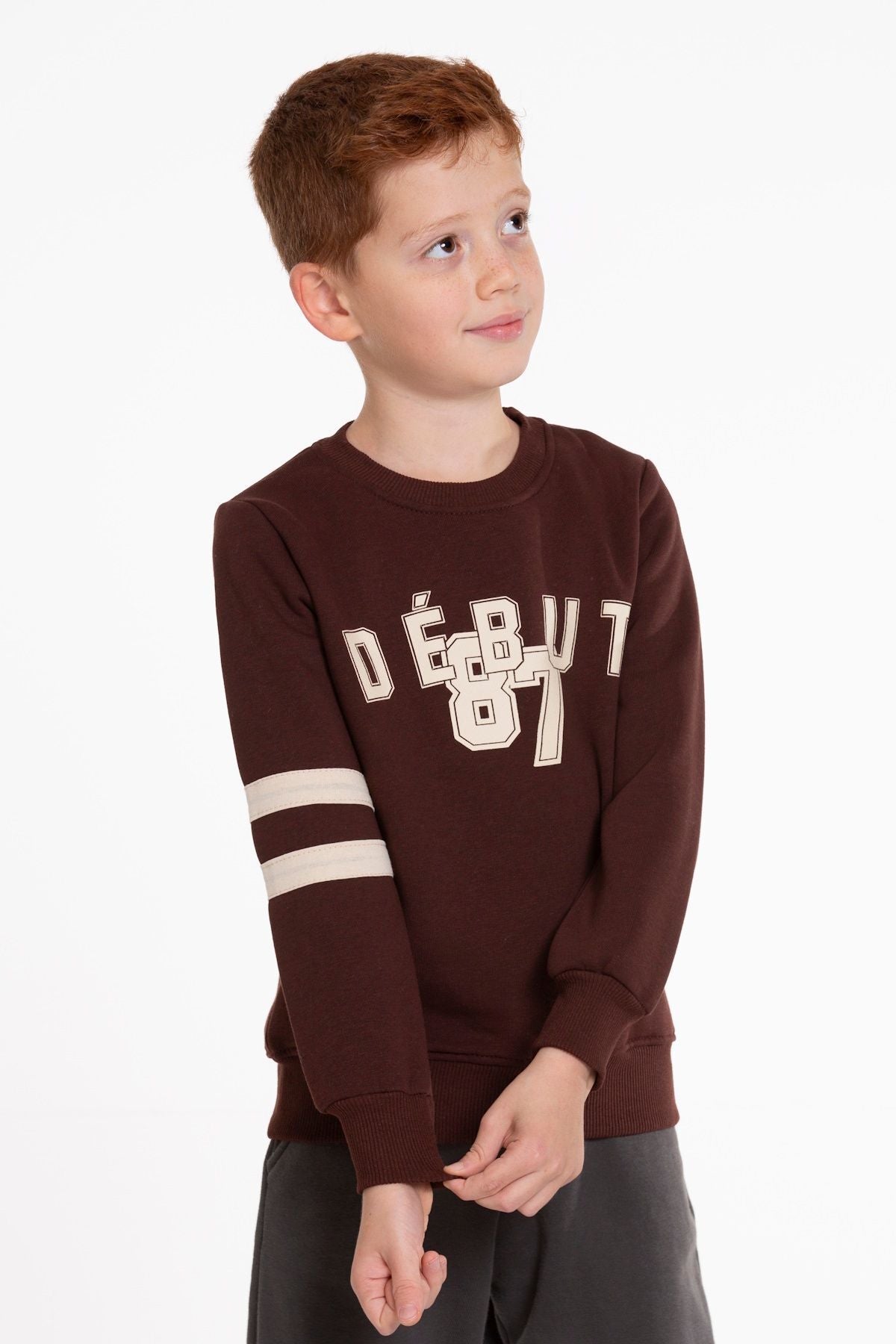 Boy's Sweatshirt 87 Printed Sweatshirt Comfortable Fit Trend Cotton Sweater AK2514470