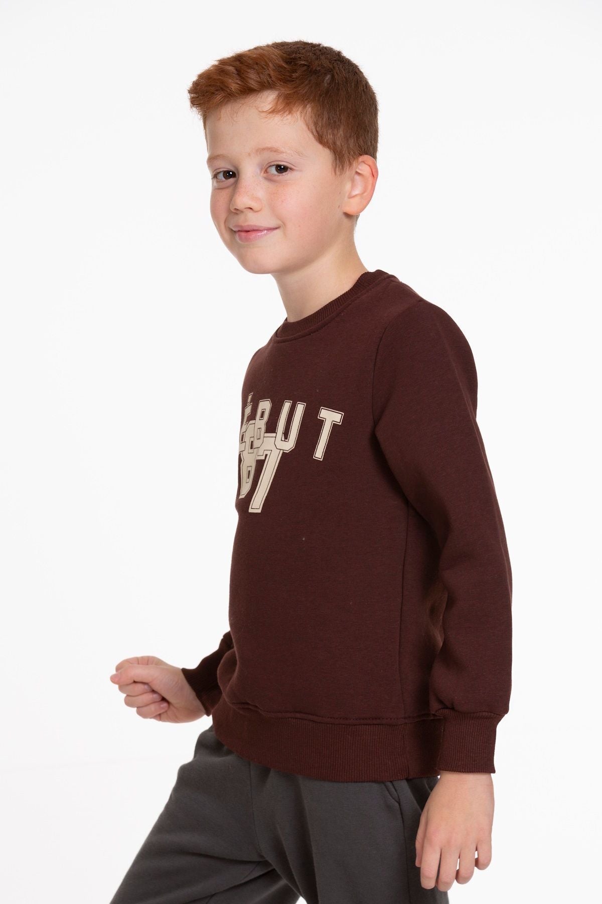 Boy's Sweatshirt 87 Printed Sweatshirt Comfortable Fit Trend Cotton Sweater AK2514470