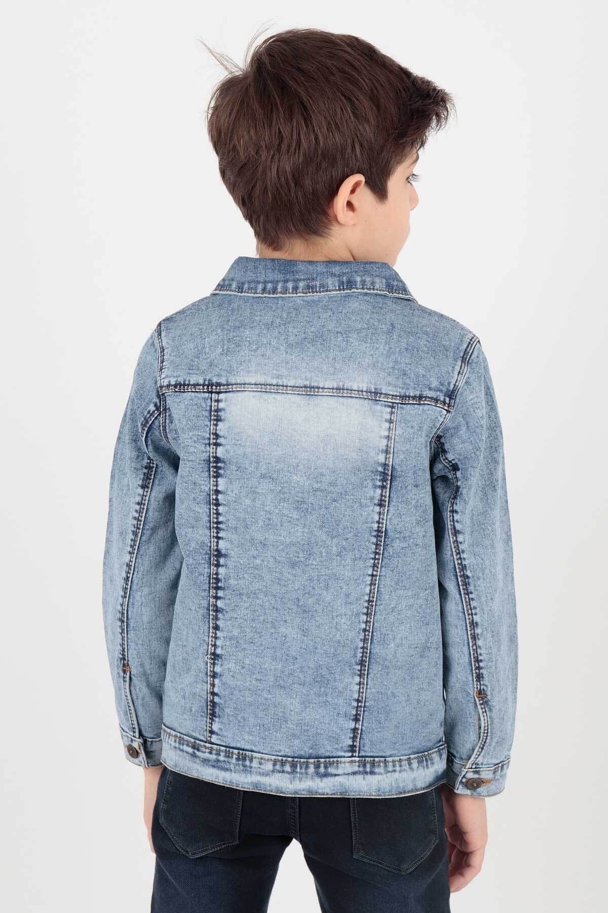 AHENK KİDS BOYS' JACKET BOYS' DENIM JACKET AK888176