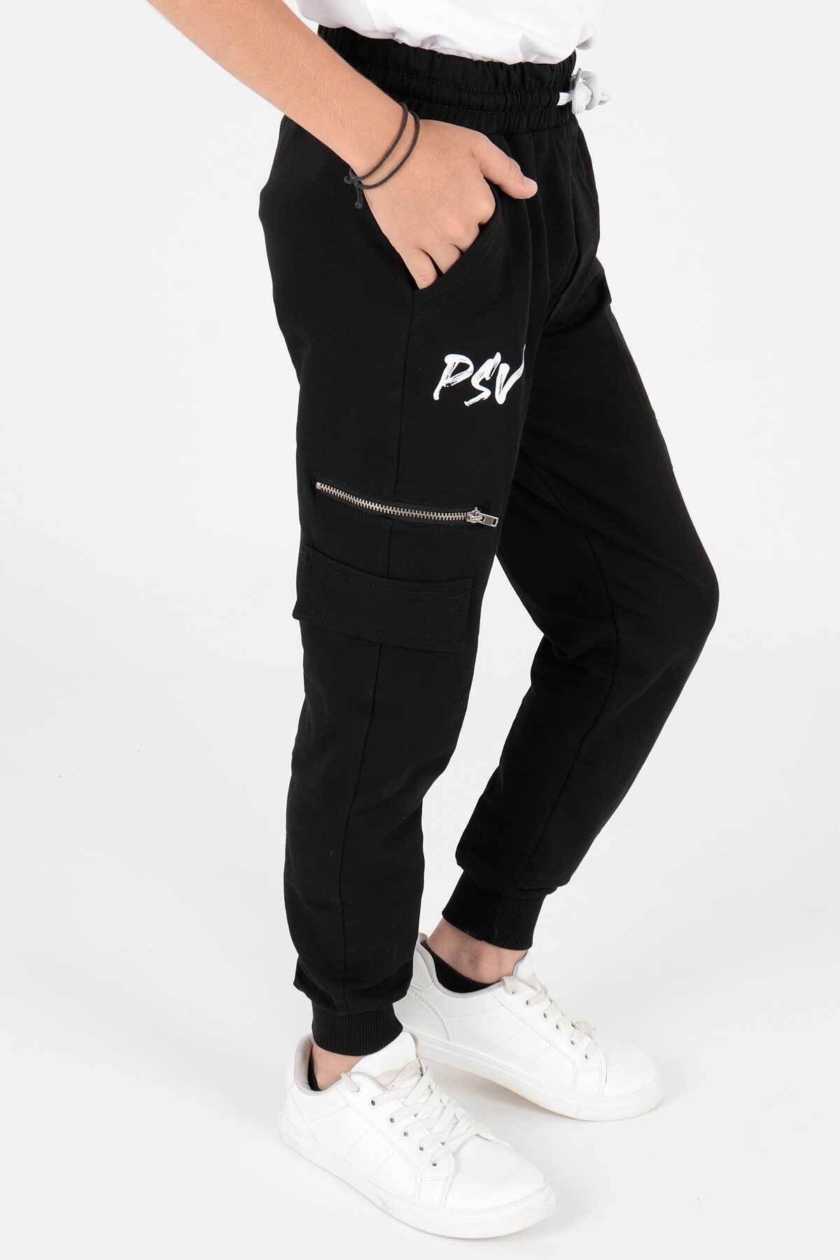 AHENK KIDS AK2087 BOYS PSV TRACKSUIT PANTS WITH ZIPPER CUFFS