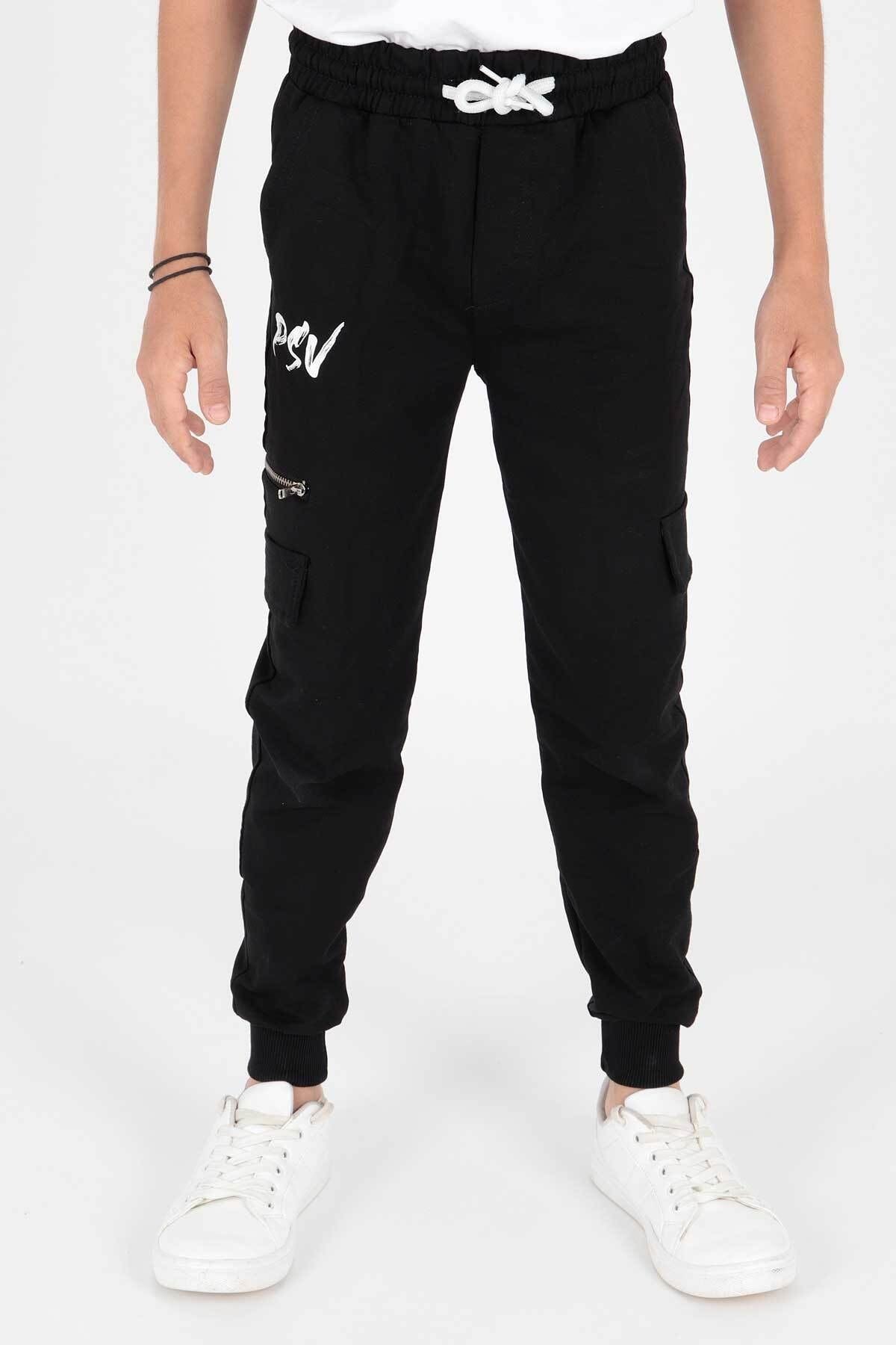 AHENK KIDS AK2087 BOYS PSV TRACKSUIT PANTS WITH ZIPPER CUFFS