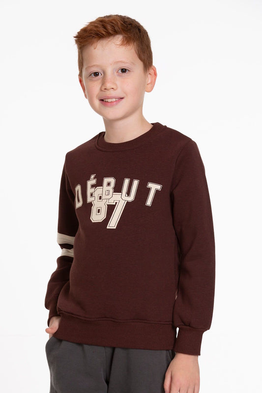 Boy's Sweatshirt 87 Printed Sweatshirt Comfortable Fit Trend Cotton Sweater AK2514470