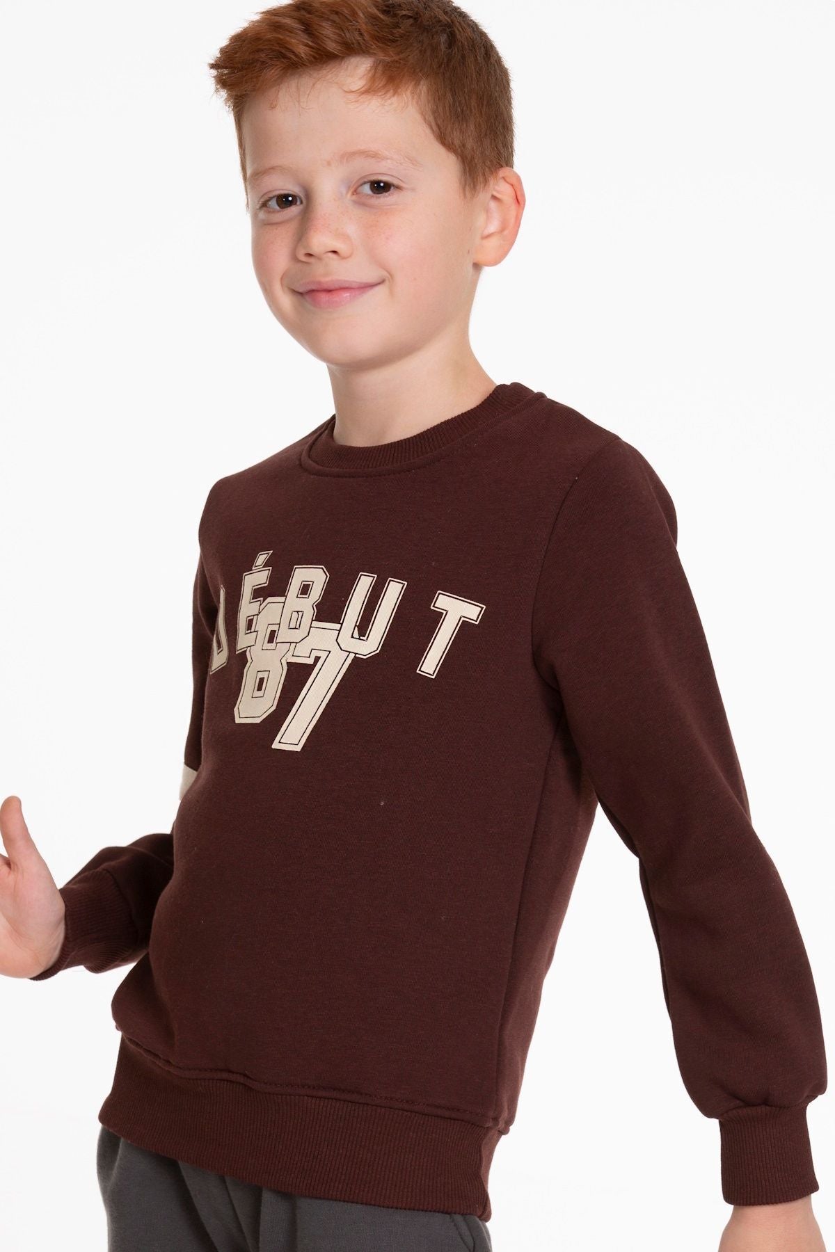 Boy's Sweatshirt 87 Printed Sweatshirt Comfortable Fit Trend Cotton Sweater AK2514470