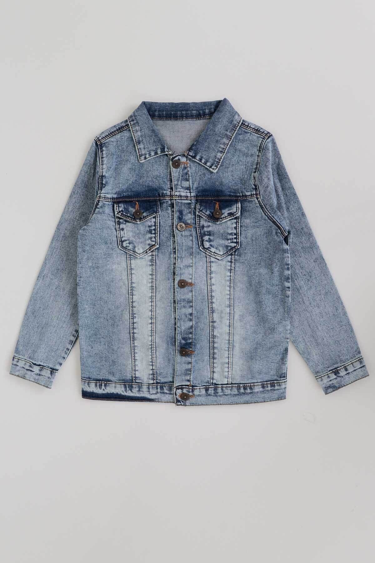 AHENK KİDS BOYS' JACKET BOYS' DENIM JACKET AK888176