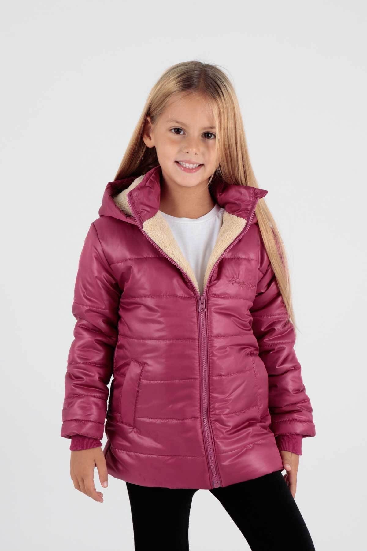 Girl's Coat with Welsoft Inside Girl's Coat Ak2236